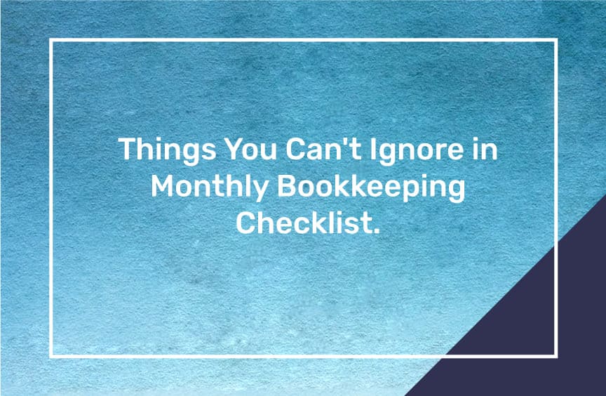 bookkeeping checklist